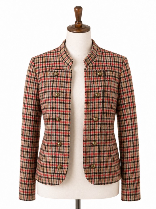 Tommy Hilfiger Jackets & Blazers - Tommy Hilfiger plaid print band jacket‎